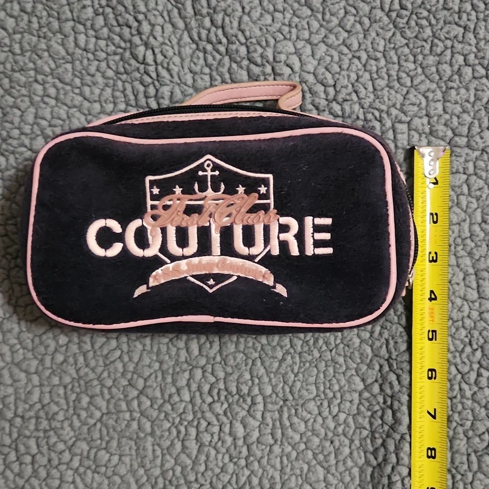 Rare Y2K Juicy Couture Make-up Bag/Organizer Dark Blue And Pink - Picture 11 of 14